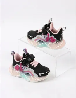Adidasi Clibee cu luminite Arya, negru