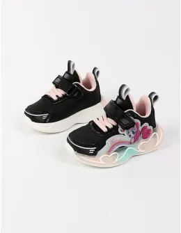 Adidasi Clibee cu luminite Arya, negru