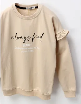Bluza Always find, crem