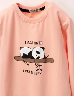 Bluza I EAT UNTIL fetite, corai