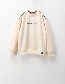 Bluza Keep On Rising, crem