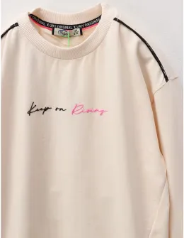 Bluza Keep On Rising, crem