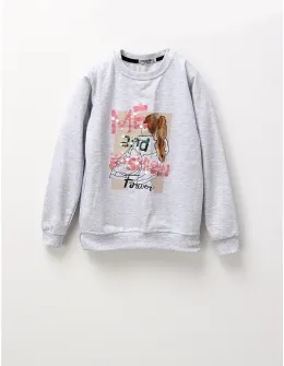 Bluza ME and FASHION fetite, gri