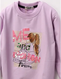 Bluza ME and FASHION fetite, mov