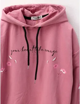 Bluza Your heart roz prafuit