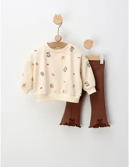 Compleu Buppy Bear, crem-maro