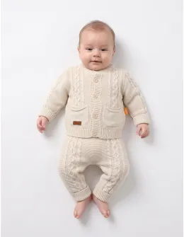 Compleu croset acrilic Alin, crem