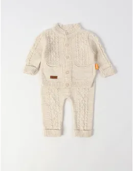 Compleu croset acrilic Alin, crem