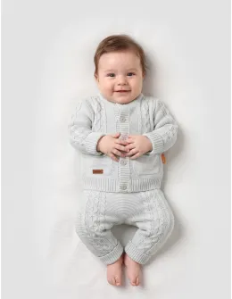 Compleu croset acrilic Alin, gri