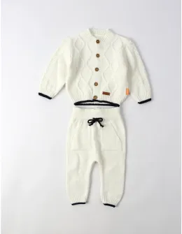 Compleu croset acrilic Sabin, alb