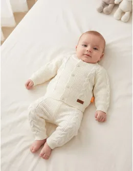 Compleu croset acrilic, Sabrina, alb