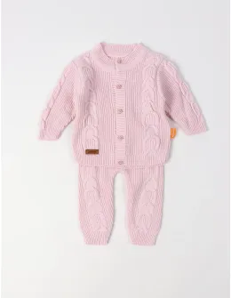 Compleu croset acrilic, Sabrina, roz