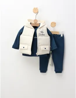Compleu cu vesta, Be Sailor, cu bleumarin