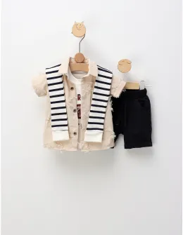 Compleu de vara, Fashion Boy, cu crem