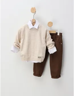 Compleu elegant premium Kids Wear, cu bej