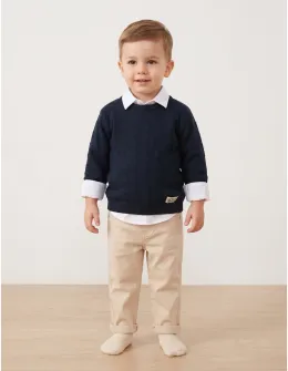 Compleu elegant premium Kids Wear, cu bleumarin