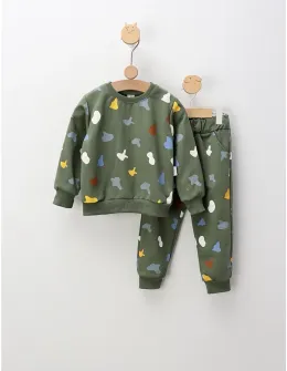 Compleu Imprimat Forme, verde