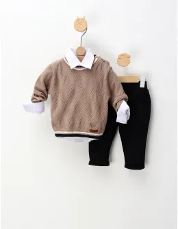 Compleu premium elegant Fashion Kids, bej