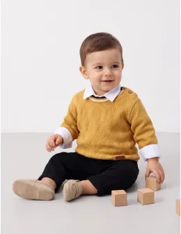 Compleu premium elegant Fashion Kids, galben