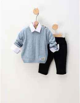 Compleu premium elegant Kids wear, albastru