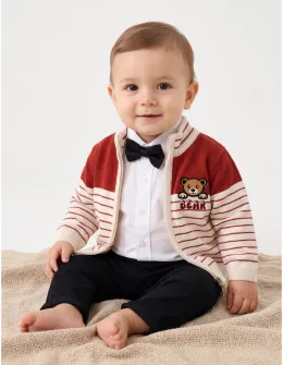 Compleu premium elegant Pufi Bear, cu maro