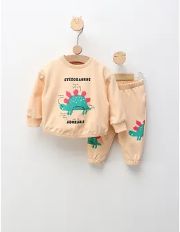 Compleu Stegosaurus Adorable, crem