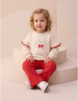 Compleu Sweet Cherry, crem-rosu
