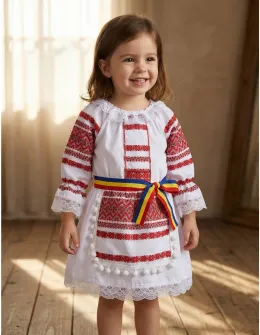 Costum popular fetite Ioana 3 piese