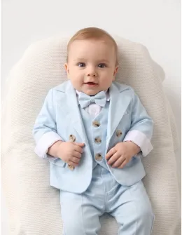 Costumas elegant Petru, cu blue