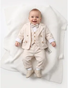 Costumas elegant Petru, cu crem