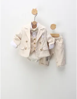 Costumas elegant Petru, cu crem