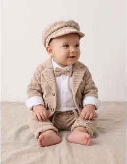 Costumas elegant Simon, cu crem