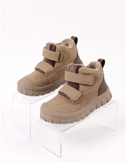 Ghete captusite copii Apawwa-velcro, maro