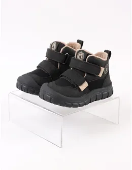 Ghete captusite copii Apawwa-velcro, negru