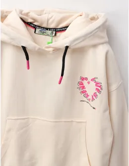 Hanorac TrendsON fetite, crem