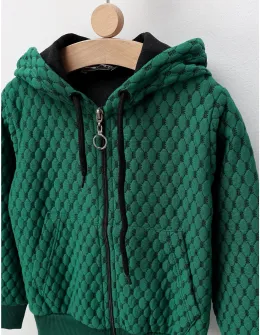 Hanorac Winter Warm Fashion, verde
