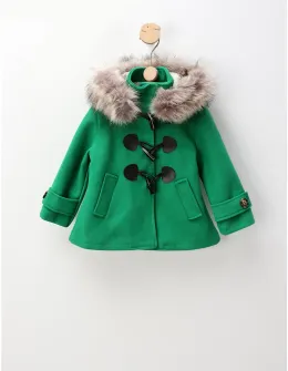 Palton Fashion Girl, model verde