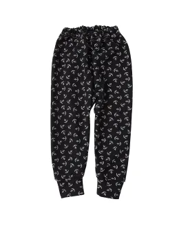 Pantaloni bebe, cu ancore, model bleumarin