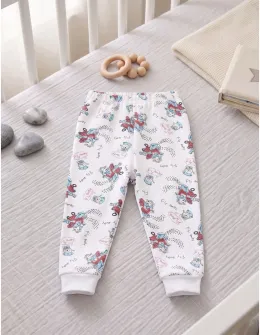 Pantaloni imprimati Fly Away albastru-rosu