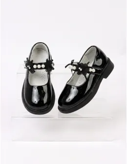 Pantofi perle Olivia negru