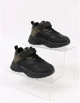 Pantofi sport Apawwa Rodrigo negru-kaki