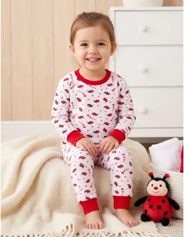Pijama bbc ML Romania, Gargarite, alb-rosu