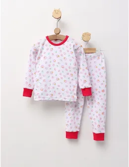 Pijama bbc ML Romania, Norisori, alb-roz