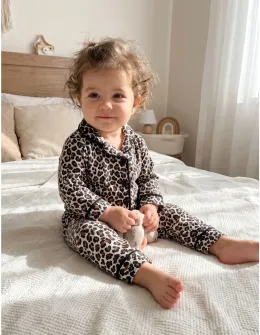 Pijama imprimata Leopard Animal Print
