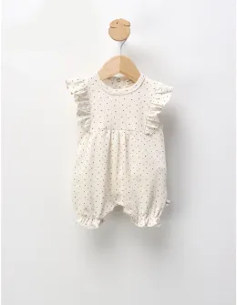 Salopeta vara Muratbaby crem-inimi mici