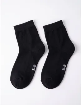 Set 2 perechi sosete negre simple