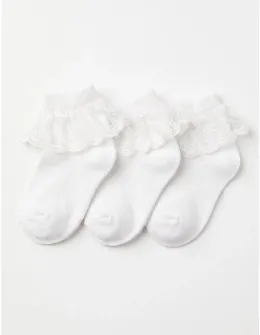 Set 3 perechi soseste cu dantela, baby