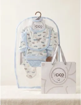 Set cadou 5 piese, little champ, bleu