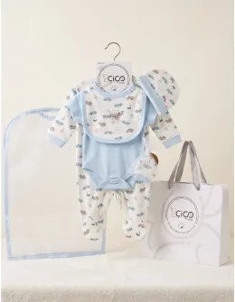 Set cadou 5 piese, little champ, bleu