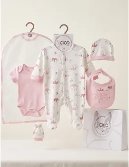 Set cadou 5 piese, little princess, roz